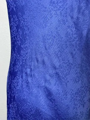 Altar’d State Blue Jacquard Eva Satin Midi Dress thumbnail 5