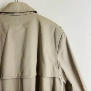 FoxRun by Lucien Padawer Vintage Trench Coat Beige Khaki Long Double Breasted 12 thumbnail 4