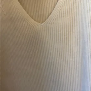 FINAL MARKDOWN George Women's Short Sleeve Cream Silk Blend Ribbed Top Small thumbnail 4
