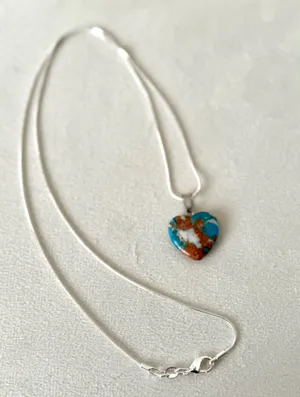 Sterling Silver Heart Necklace thumbnail 2