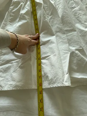 poplin v neck button smock dress size 12 thumbnail 5