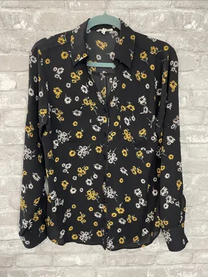 Maurices Floral Chiffon Utility Blouse thumbnail 1
