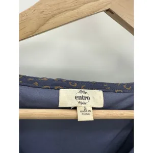 Entro Womens Blue Sheer Oversized Tunic Mini Dress D13391 Size S‎ Boho Fairy thumbnail 4