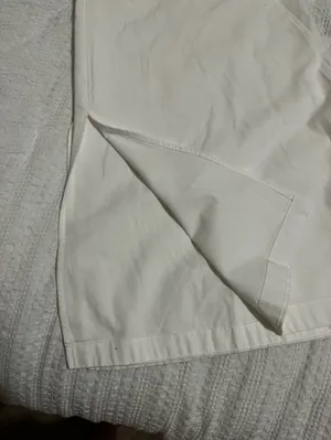 Universal Threads White Cotton Poplin Midi Skirt with Side Slits and pockets Sz M thumbnail 5