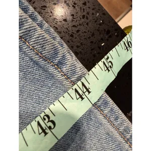 Hollister Ultra High-Rise Dad Jean Light Wash Distressed Blue Denim 7L W28 L33 thumbnail 7
