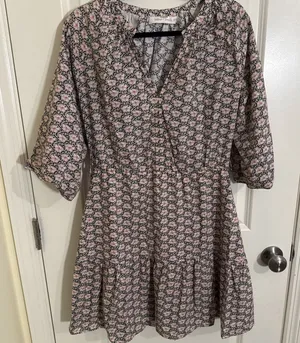 Anthropology Bishop + Young Lana Bubble Dress Floral Size Large thumbnail 1