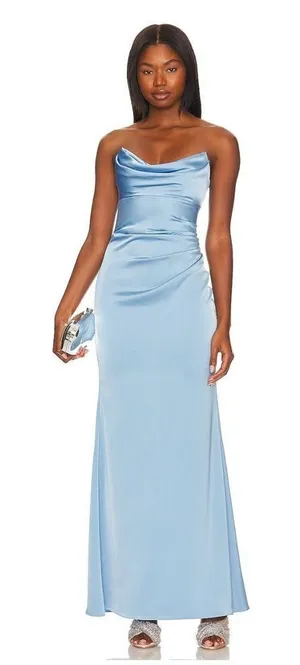Katie May Taylor X revolve gown French Blue thumbnail 1