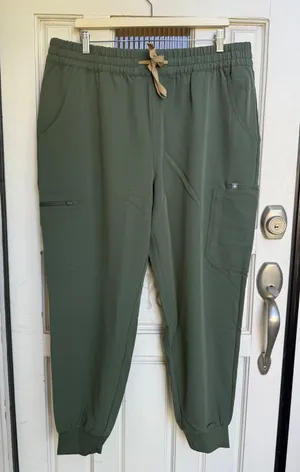 FIGS Women Relaxed Uman Jogger Scrub Pants Olive Green High Waisted Size XXL NWT thumbnail 1
