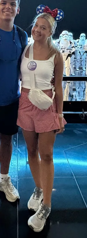 Red Gingham Athletic Shorts thumbnail 1