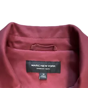 Marc New York Women’s Maroon Long Blazer Coat‎ Gold Buttons Size M thumbnail 7