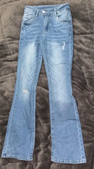 Bootcut ripped jeans thumbnail 1