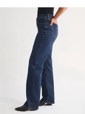 Abercrombie & Fitch Dark Blue High-Rise Jeans - Curve Love size 25 thumbnail 2