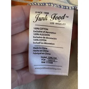 Super Bowl 2022 Shirt Junk Food Graphic NFL Baseball Style Womens Medium thumbnail 7