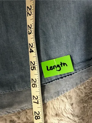 Men's Light Blue Denim Button thumbnail 6