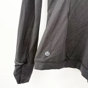 Lululemon Womens Black Its Rulu Run Half Zip Activewear Performance Jacket 8‎ thumbnail 8