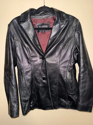 VNTG‎ Wilsons Leather Pelle Studio Black Leather Jacket Womens M Dark Academia thumbnail 1