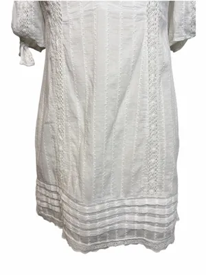 SHOW ME YOUR MUMU‎ Hartley Mini Dress Verona Lace White Off-the-Shoulder, Medium thumbnail 5