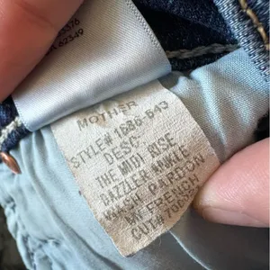 MOTHER‎ The Mid Rise Dazzler Ankle In Pardon My French Size 26 thumbnail 5