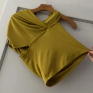 yellow express satin top size small thumbnail 3