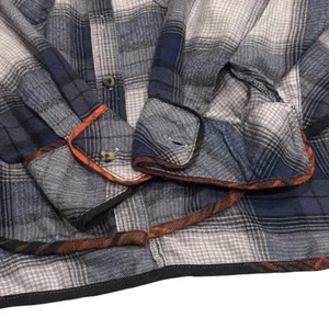 BDG Urban Outfitters Blue and Grey Plaid‎ Oversized Flannel Top Size S thumbnail 9