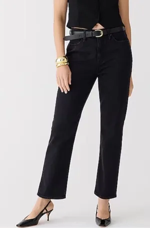 J. Crew Classic Straight Jean in Washed Black Sz 28 thumbnail 1