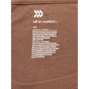 All in Motion Mauve Twist Front Long Sleeve Athletic Top Size‎ 4X NWT thumbnail 2