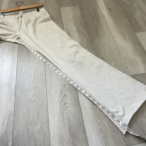 Brandy Melville Sweatpants cotton low rise wide leg womens Gray one size lounge thumbnail 3
