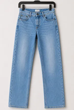 PacSun Jordyn Low Rise Straight Jeans Size 30 Light Wash Y2K Stretch Denim Blue thumbnail 1