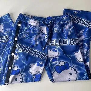 Hello Kitty Jimmy Paul sweatpants. Size small. Drawstring waist. Snap up legs. thumbnail 1