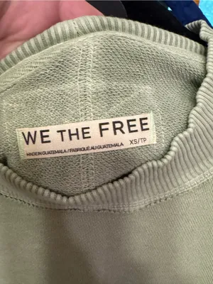 NWOT Free People We The Free Palm Springs Pullover - soft moss green - XS thumbnail 10