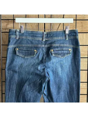 Cache Premium Womens Denim Jeans 8 Boot Cut Medium Wash Low Rise thumbnail 4