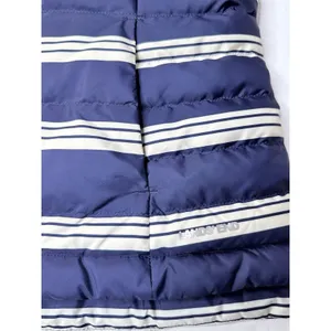 Lands End Women Sz M Blue Striped 600 Goose Down Puffer Vest Sailor Nautical New thumbnail 11