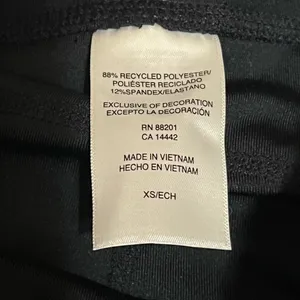 NWT XS Mondetta Ladies’ Women’s High Waist Active Black Mesh Panel Leggings Activewear Sportswear thumbnail 7