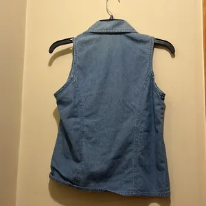 Harley Davidson Denim 100 Year Anniversary Vest Women’s Size Small thumbnail 5