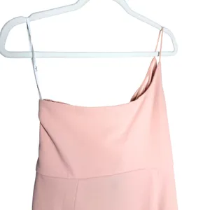 Lulus One Shoulder Club Scene Bodycon Midi Dress XL Pink Party Wedding Guest New thumbnail 13