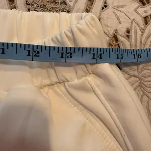 Vintage 90s Y2K Von Dutch Funky Track Pants L Large Solid White Cargo Pockets thumbnail 7