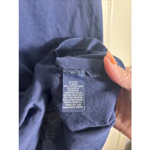 Polo Ralph Lauren Womens Top Large Navy Classic‎ Preppy V Neck Capsule T-Shirt thumbnail 5
