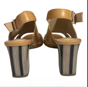 Andrew Geller Camel Tan Slingback Sandals thumbnail 5