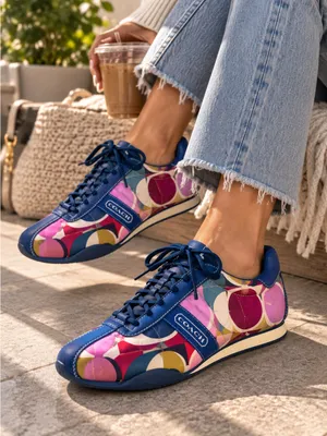 Coach "Kirby" Multi-Color Pop C Print Sneaker (Size 10M) thumbnail 1