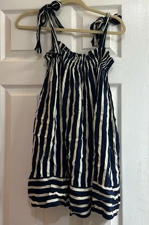 Faithful The Brand Ocean Dip Dress in Mazur Stripe Print thumbnail 6