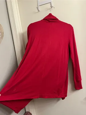 Athleta Pranayama Restore Wrap Cardigan Red Size XS thumbnail 11