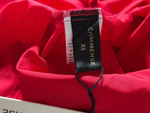 Commence Red Solid Backless Long Dress size XS  NWT thumbnail 4