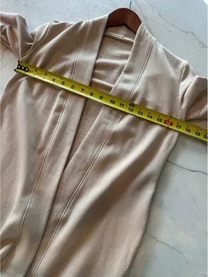Beyond Yoga High Slits Fleece Long Duster Cardigan Sweater Beige Women’s XS thumbnail 10