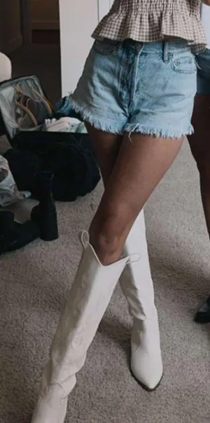 PacSun Light Wash Denim Shorts thumbnail 1