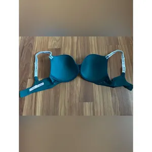 Victoria's Secret Logo Strap Push-Up Bra (Teal) Size 38 C thumbnail 4