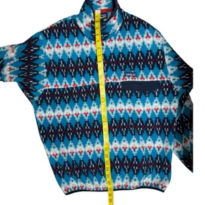 Patagonia Synchilla Fleece Snap-T Pullover Forest Carpet Deep Sea Blue Small thumbnail 12