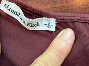 Abercrombie & Fitch Brown Silky Satiny Cropped Camisole Top New Size Small thumbnail 7