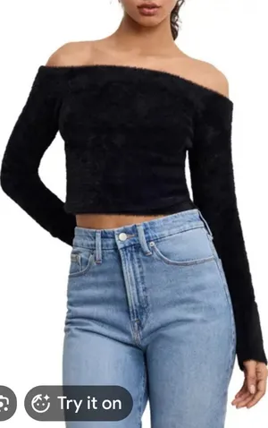 Good American Off The Shoulder Sweater‎ Size S NWT thumbnail 1