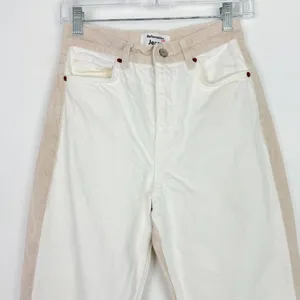 Reformation Sandy Tonal Reworked High Rise Relaxed Straight Jeans Size 25 GUC thumbnail 3