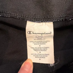 Champion Womens Black Purple Stripe Athletic‎ Leggings Activewear Medium M thumbnail 4